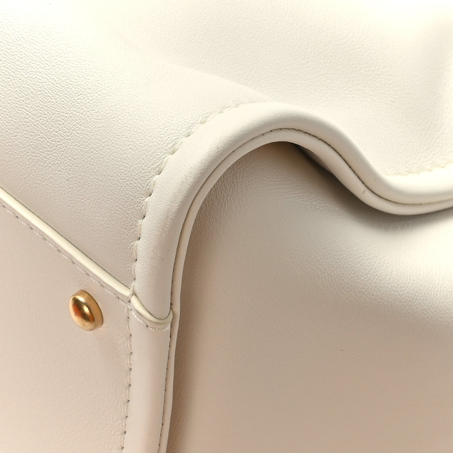 Calfskin Medium Deauville Tote White Multicolor