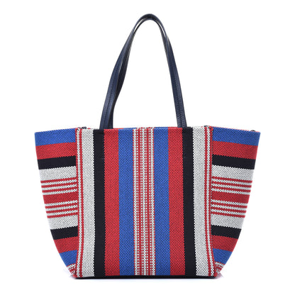 Celine Textile Striped Small Horizontal Cabas Phantom Navy Blue 1 of 8