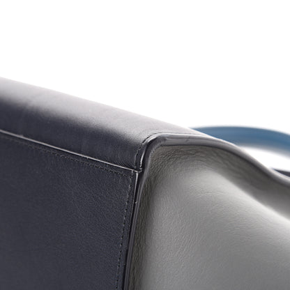 Celine Smooth Calfskin Medium Tri-Color Trapeze Metallic Blue 11 of 15