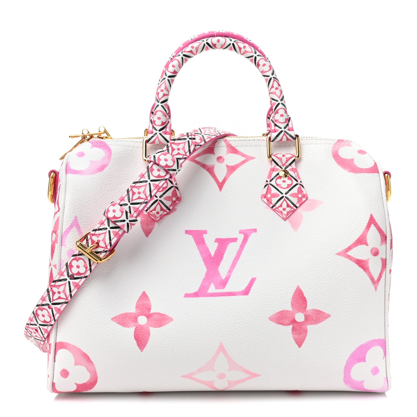 Monogram Giant By The Pool 2.0 Speedy Bandouliere 25 Rose