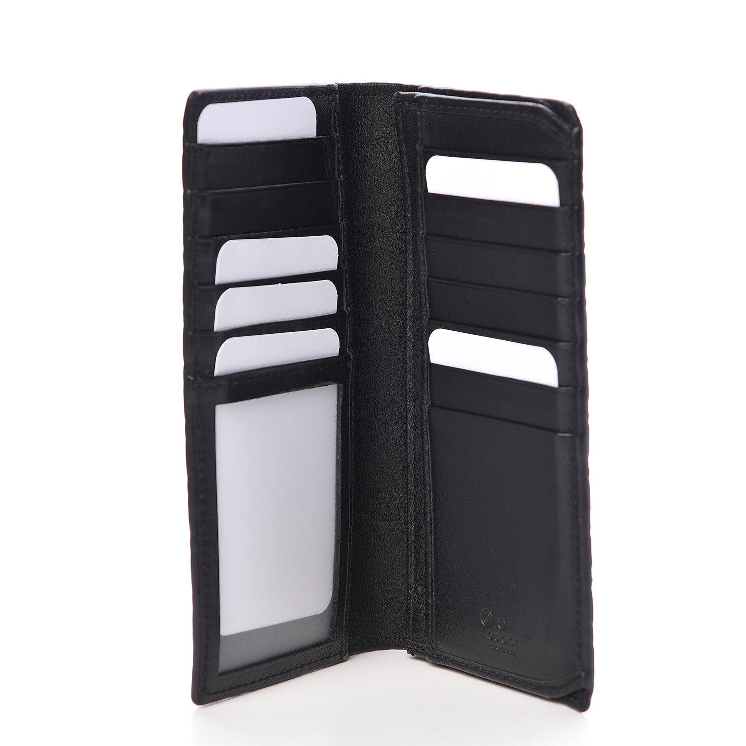 Gucci Microguccissima Bi-Fold Organizer Wallet Black 5 of 10