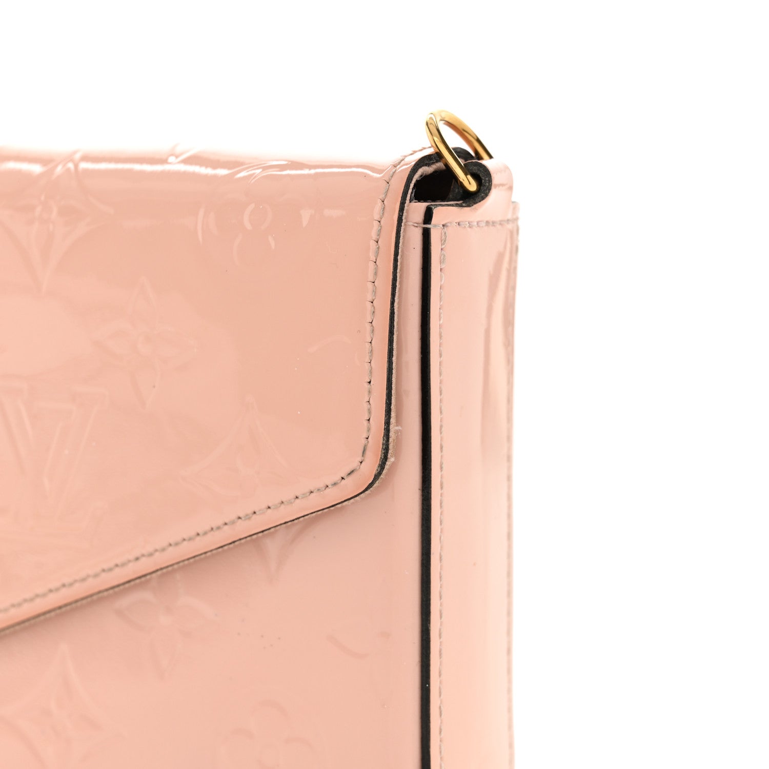 Louis Vuitton Vernis Felicie Chain Wallet Rose Ballerine 15 of 17