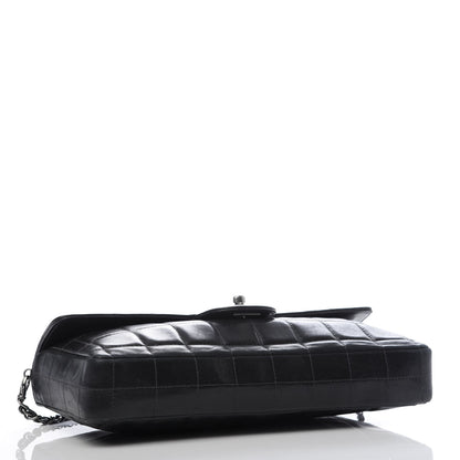 Chanel Lambskin East West Chocolate Bar Flap Black 4 of 10