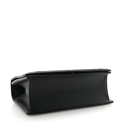 Christian Dior Grained Calfskin Medium Diorama Flap Bag Black 4 of 9