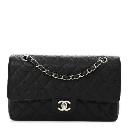 Chanel Caviar Quilted Medium Double Flap Black 1 of 16