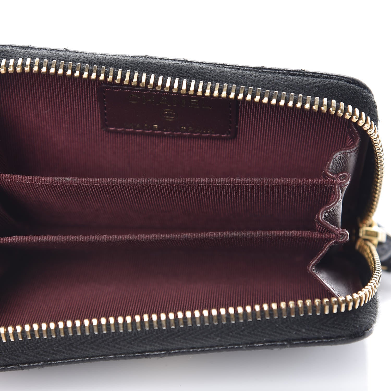 Chanel Caviar Quilted Zip Coin Purse Black 5 of 8
