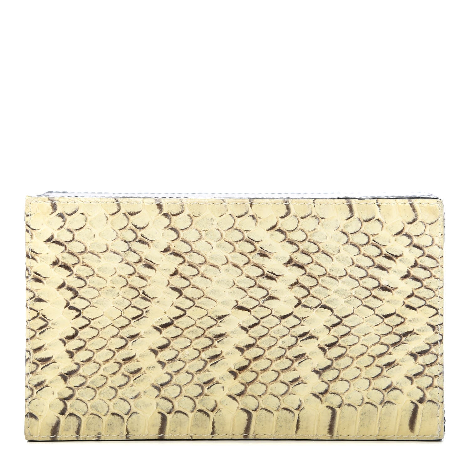 Nancy Gonzalez Snakeskin Crocodile Box Clutch Ivory Black 1 of 10