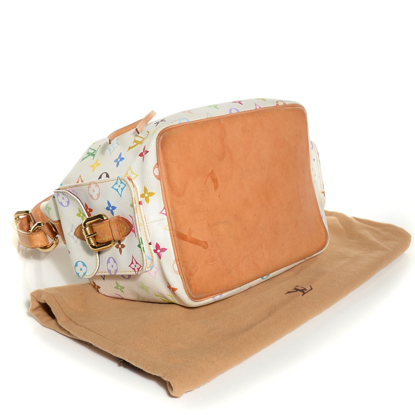 Monogram Multicolor Petit Noe White