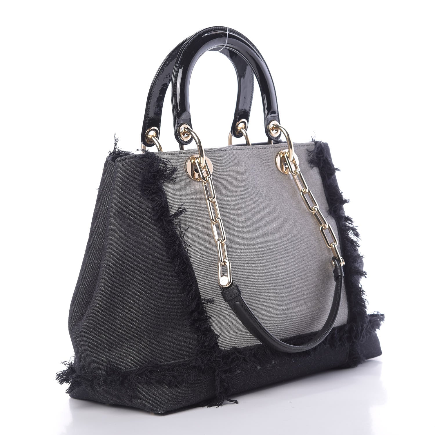 Christian Dior Denim Dior D Light Tote Multi 3 of 10