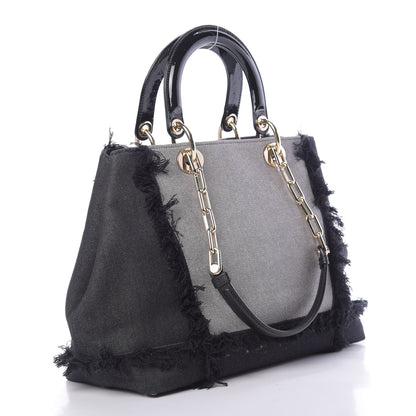 Christian Dior Denim Dior D Light Tote Multi 3 of 10