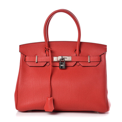 Hermes Togo Birkin 30 Rouge Casaque 1 of 19