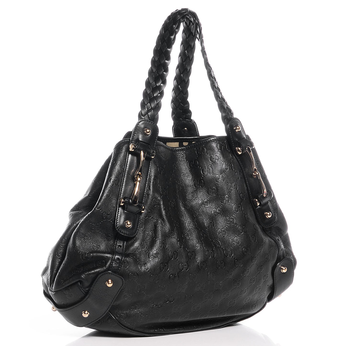 Guccissima Medium Pelham Shoulder Bag Black