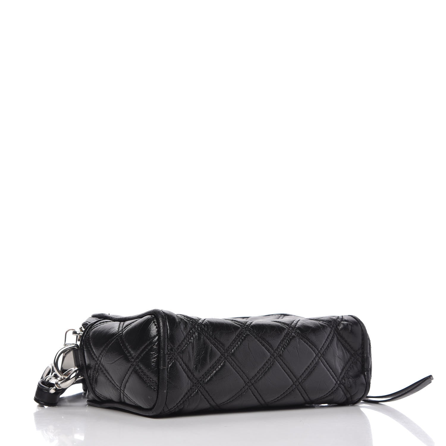 Marc Jacobs Natural Grain Calfskin Quilted The Softshot 21 Bag Black 4 of 12