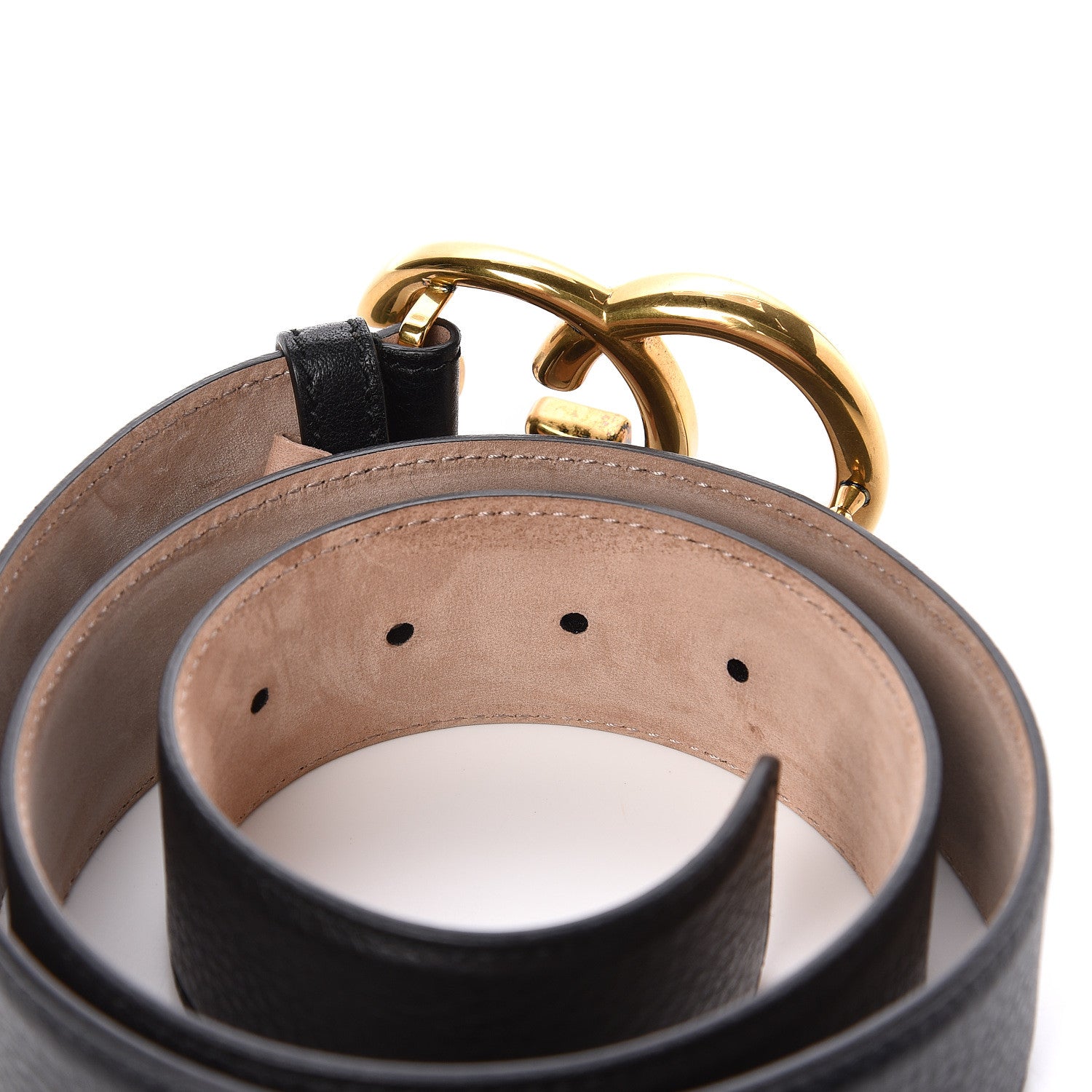 Gucci Grained Calfskin Double G 40mm Belt 85 34 Black 4 of 6