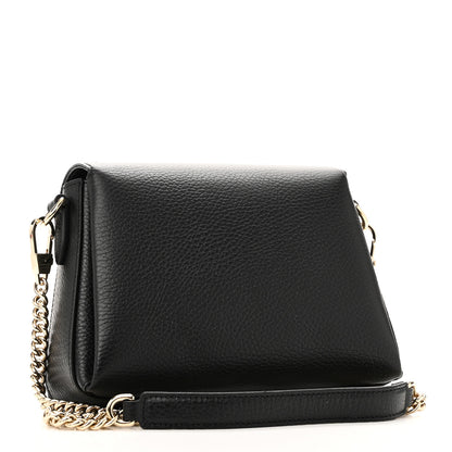 Gucci Dollar Calfskin Interlocking G Crossbody Bag Black 3 of 10