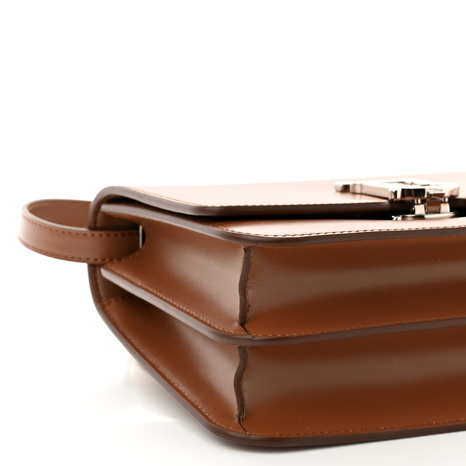 Burberry Calfskin Small TB Bag Malt Brown 8 of 9