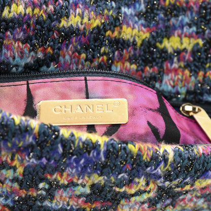 Chanel Tweed Quilted Medium Chanel 19 Flap Dark Multicolor 6 of 10