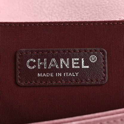 Chanel Goatskin Quilted Patent Medium Duo Boy Flap Pink Tan 6 of 11