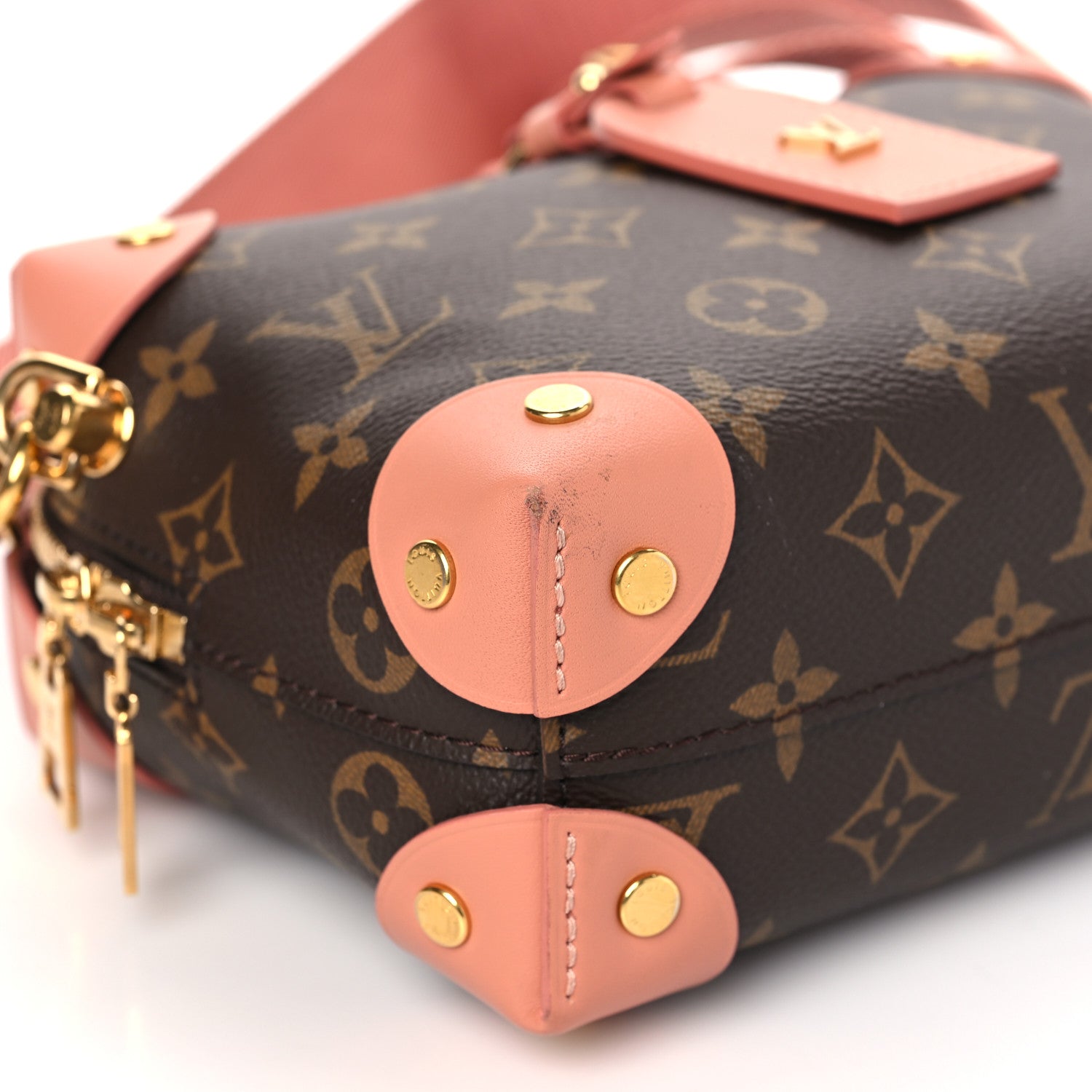 Louis Vuitton Monogram Petite Malle Souple Peach 7 of 9