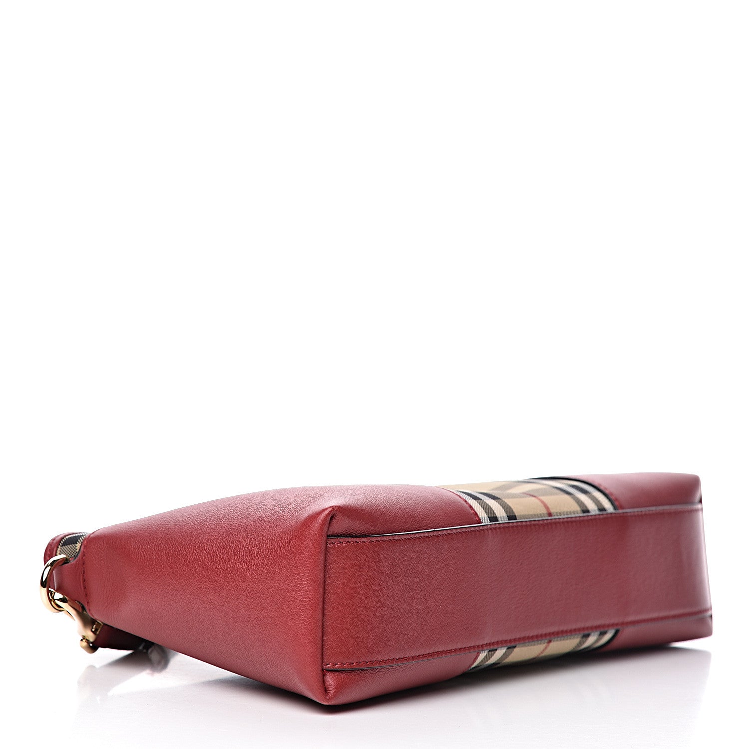 Burberry Horseferry Check Small Chichester Crossbody Clutch Bag Honey Parade Red 4 of 13