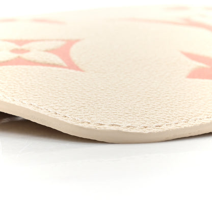 Louis Vuitton Empreinte Monogram Giant Neverfull MM Pochette Creme Rose Trianon 8 of 8