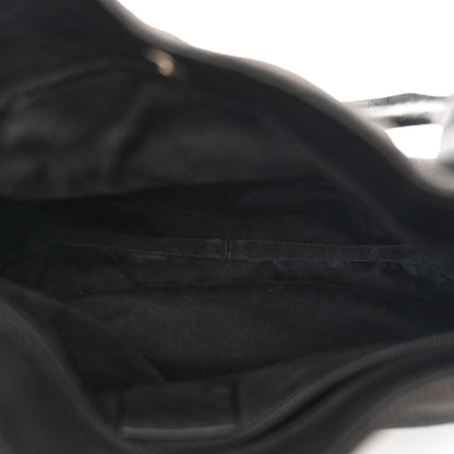 Gucci Monogram Denim GG Shoulder Bag Black 5 of 12
