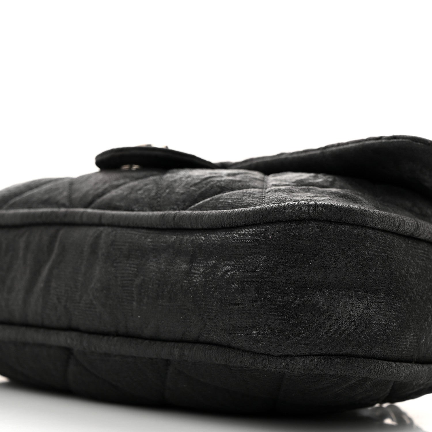 Chanel Coated Canvas Quilted Le Marais Flap Black 10 of 12