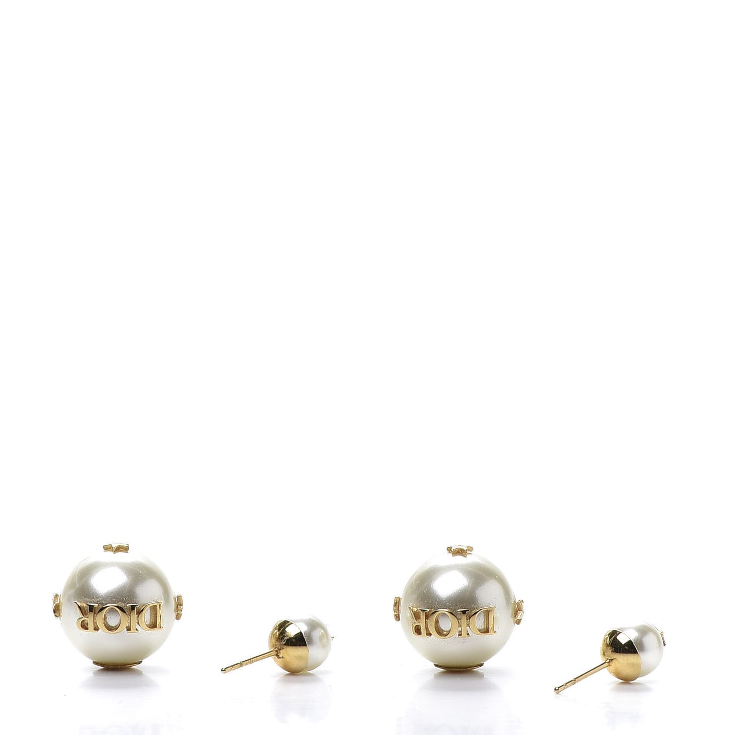 Pearl Mise En Dior Tribal Earrings Gold