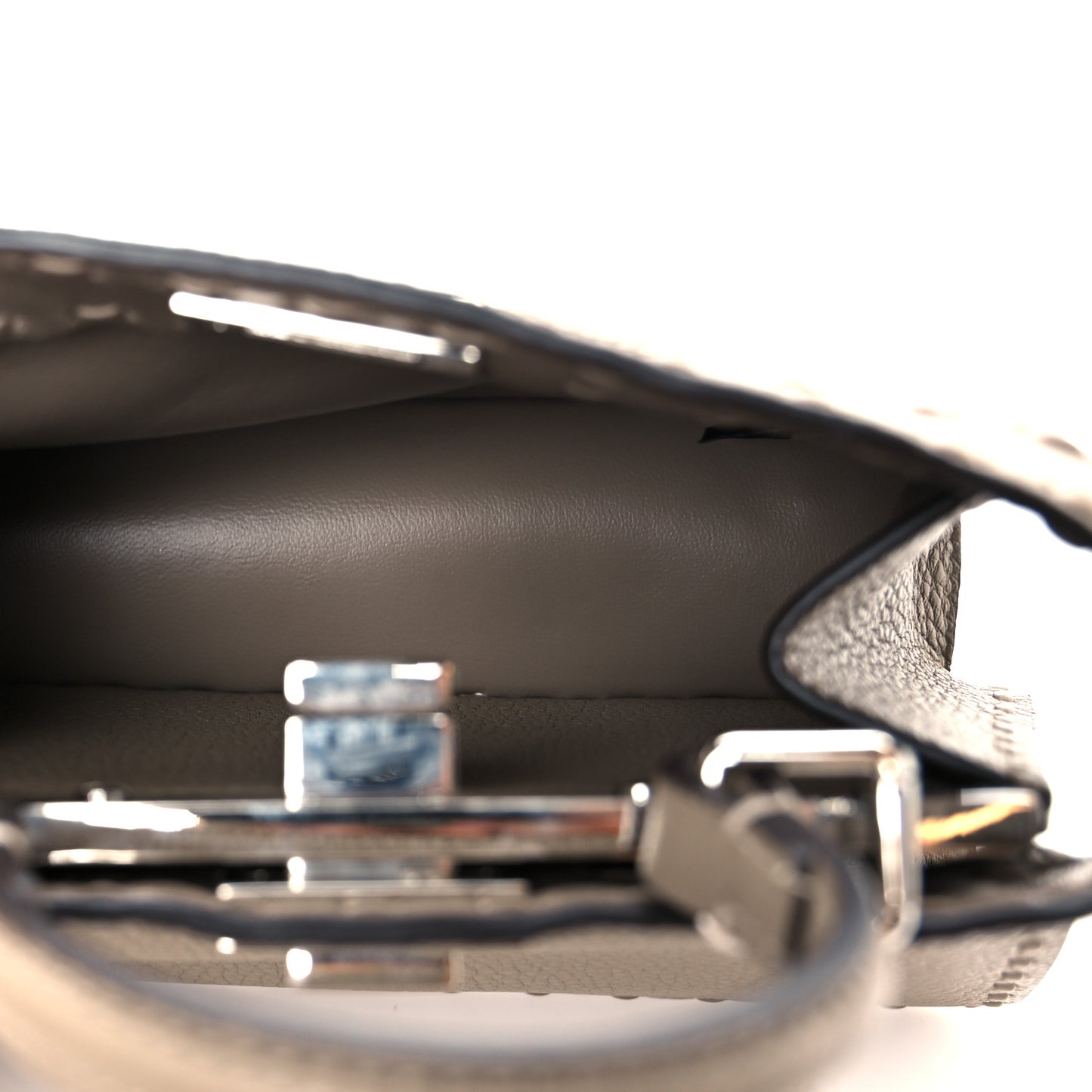 Cuoio Romano Selleria Mini Peekaboo I SEE U Iconic Satchel Fettuccia