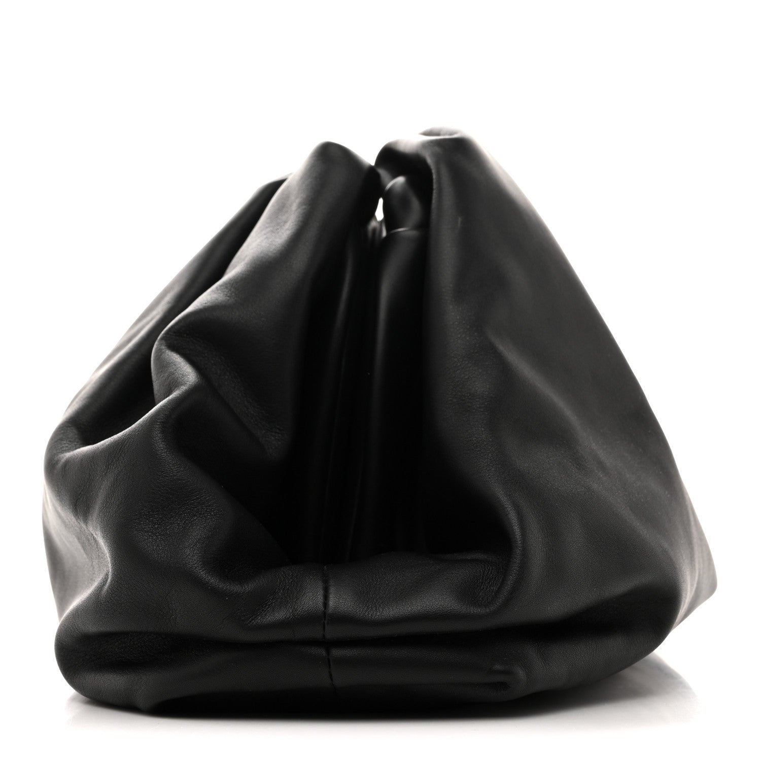 Bottega Veneta Smooth Butter Calf The Pouch Oversized Clutch Black