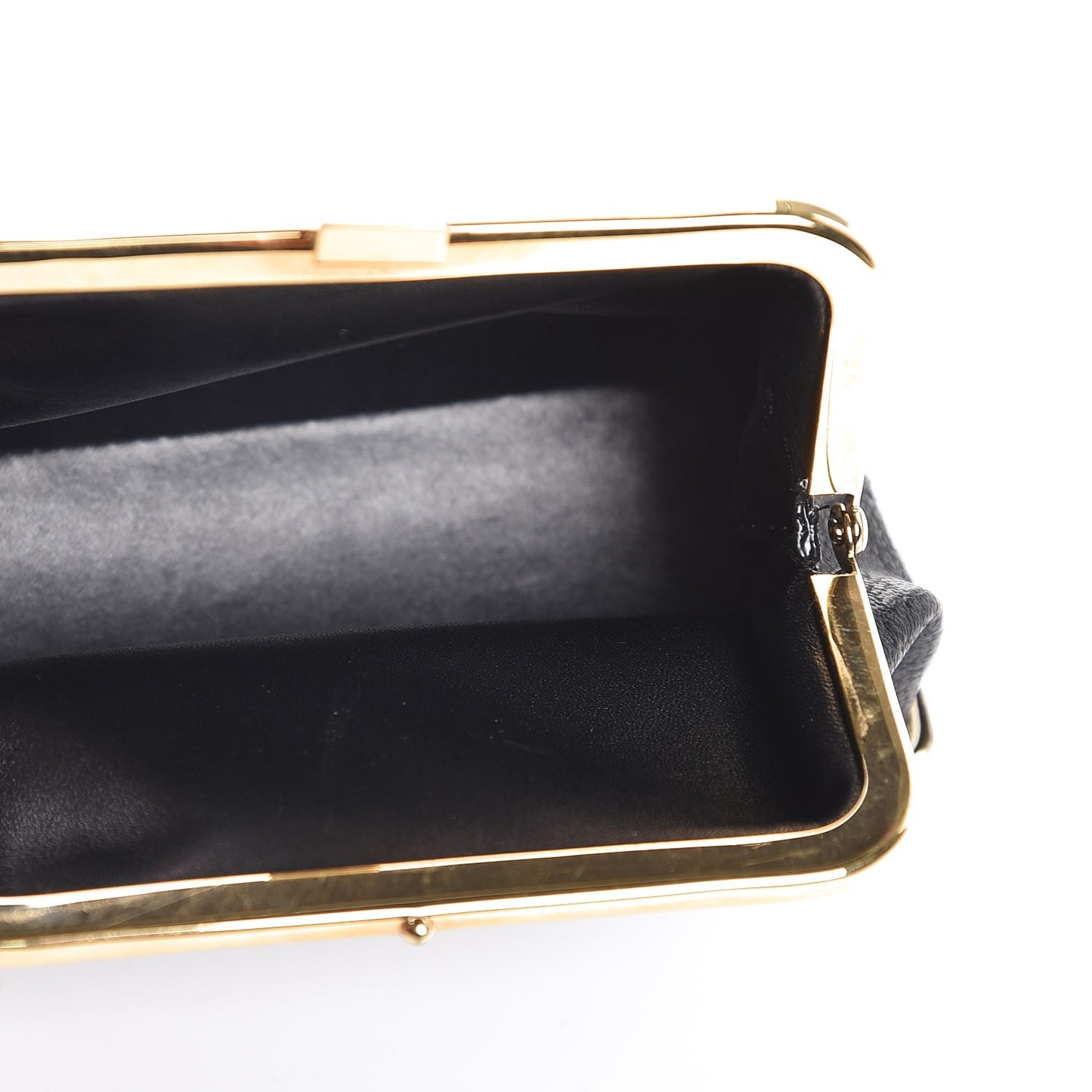 French Kiss Lock Coin Purse Black