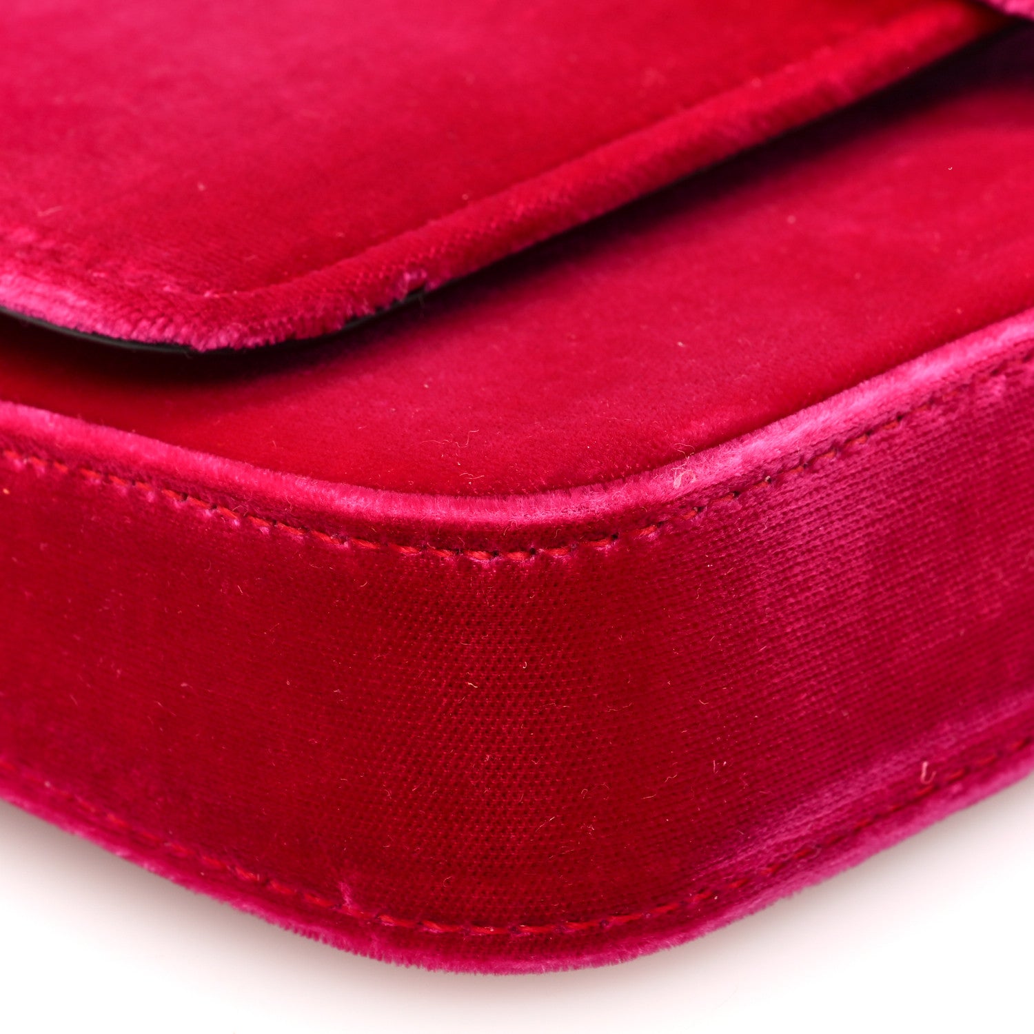 Jimmy Choo Velvet Crystal Cheri Wallet on Chain Pink 8 of 9