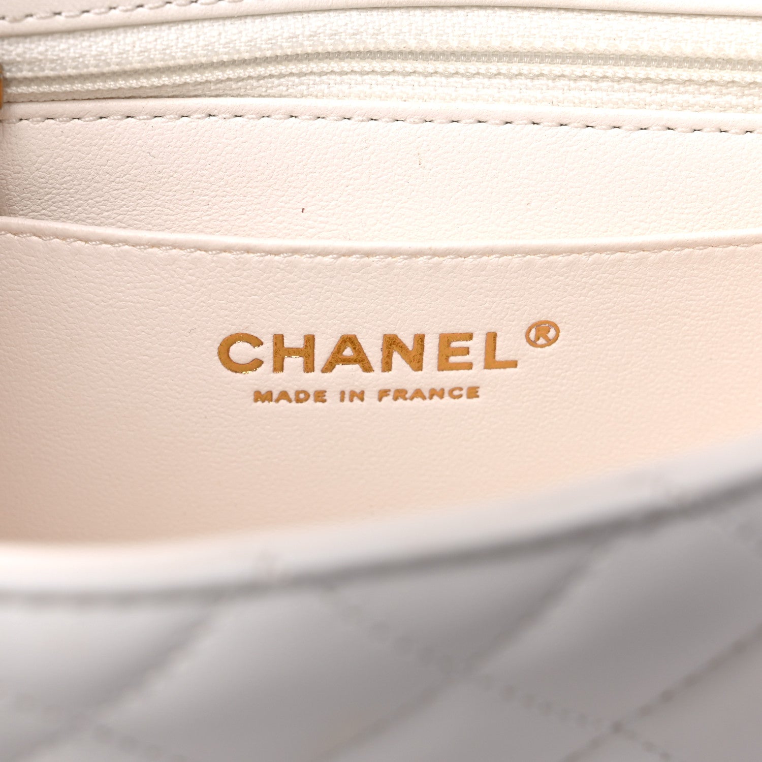 Chanel Lambskin Enamel Quilted Small Coco Hearts Square Flap White 6 of 11
