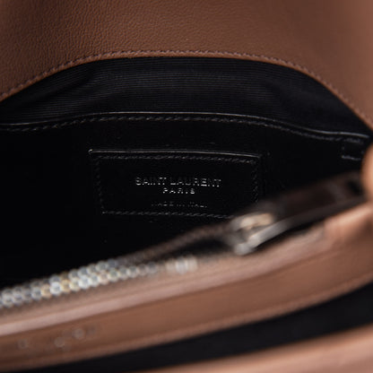 Saint Laurent Sheepskin Matelasse Chevron Monogram Medium College Bag Fard 8 of 10