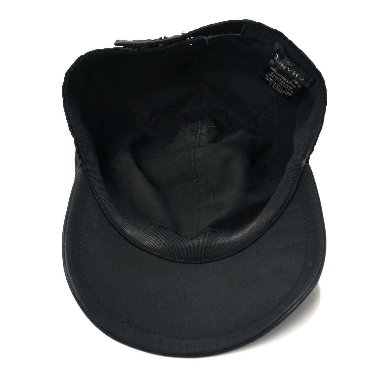 Chanel Cotton CC Cap Hat Black 6 of 8