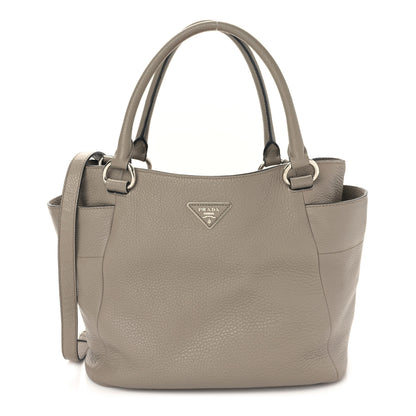 Prada Vitello Daino Side Pocket Tote Argilla 1 of 9