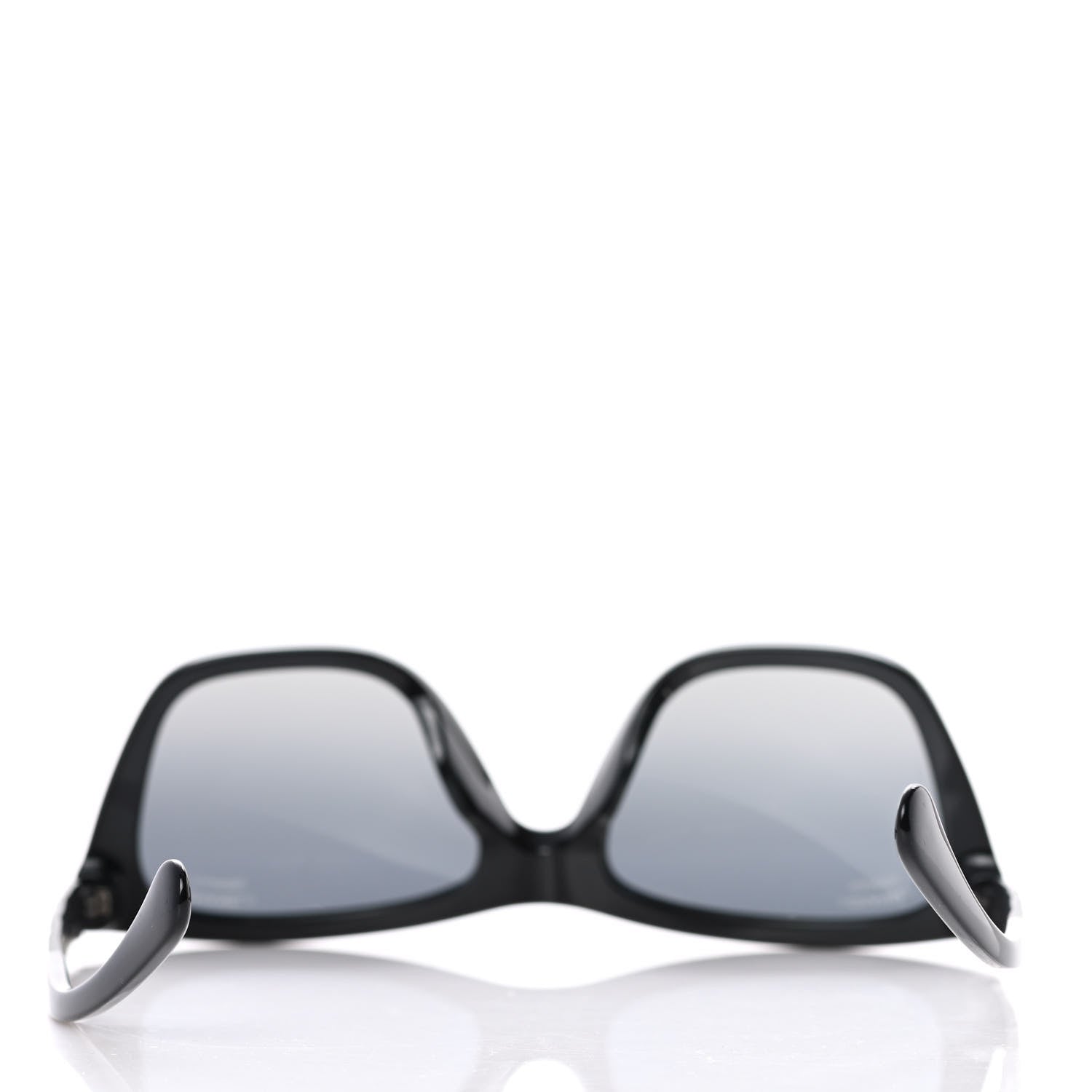 Chanel Acetate Metal Polarized Rectangle Sunglasses 5442 Black 8 of 9