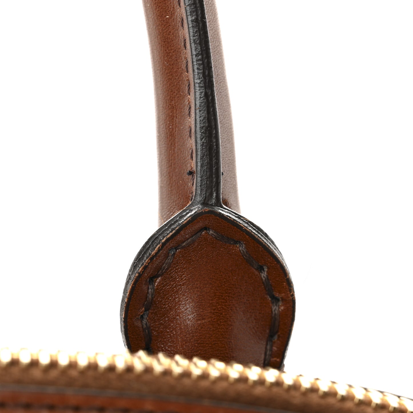 Bridle Calfskin Medium Orchard Bowling Bag Dark Tan