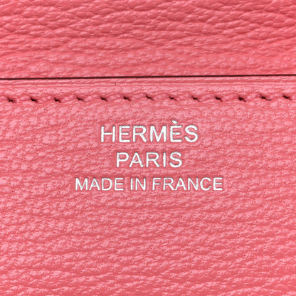 Hermes Chevre Mysore Mini Clic Card Holder Rose D'Ete 7 of 14