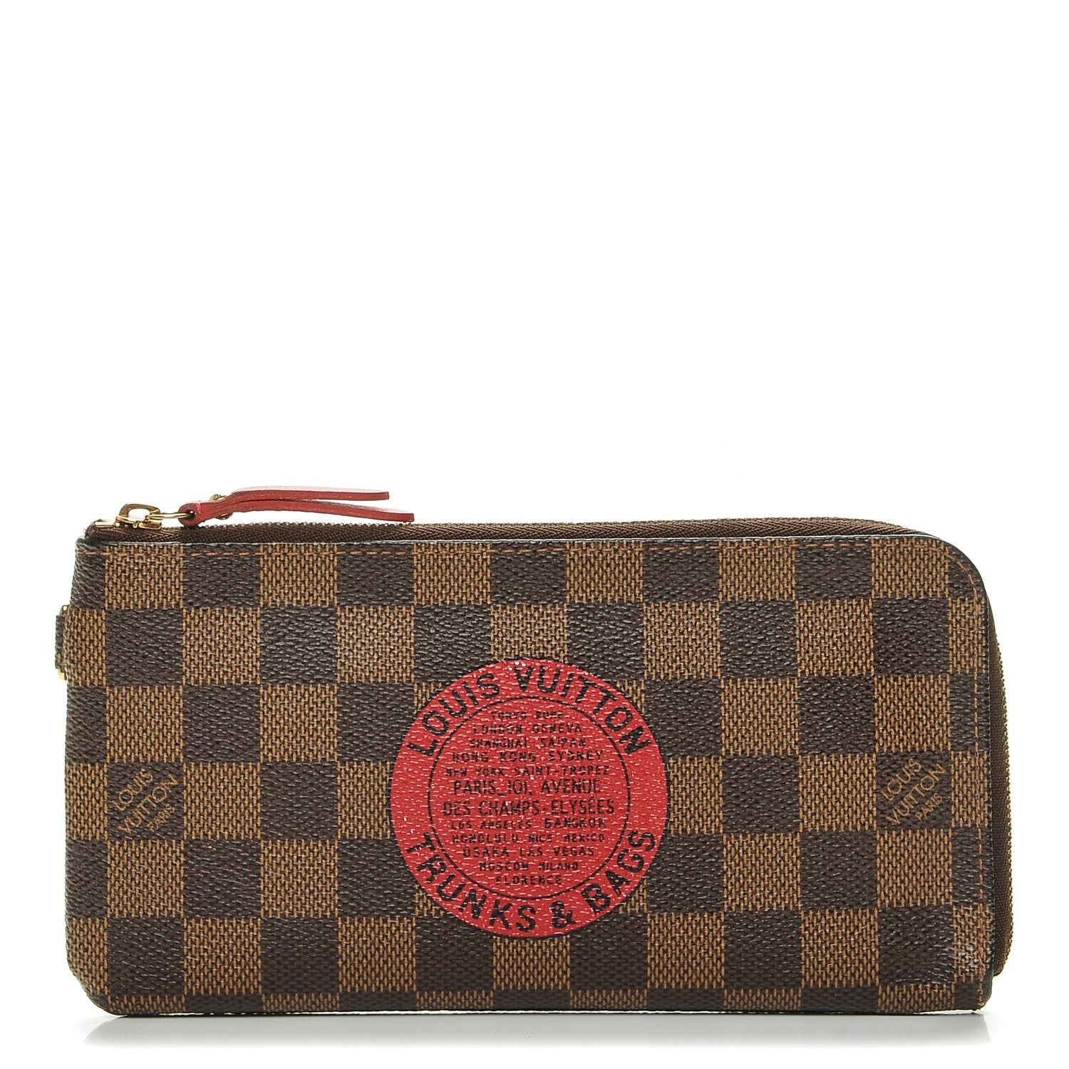Louis Vuitton Damier Ebene Complice Trunks and Bags Wallet Red 1 of 8