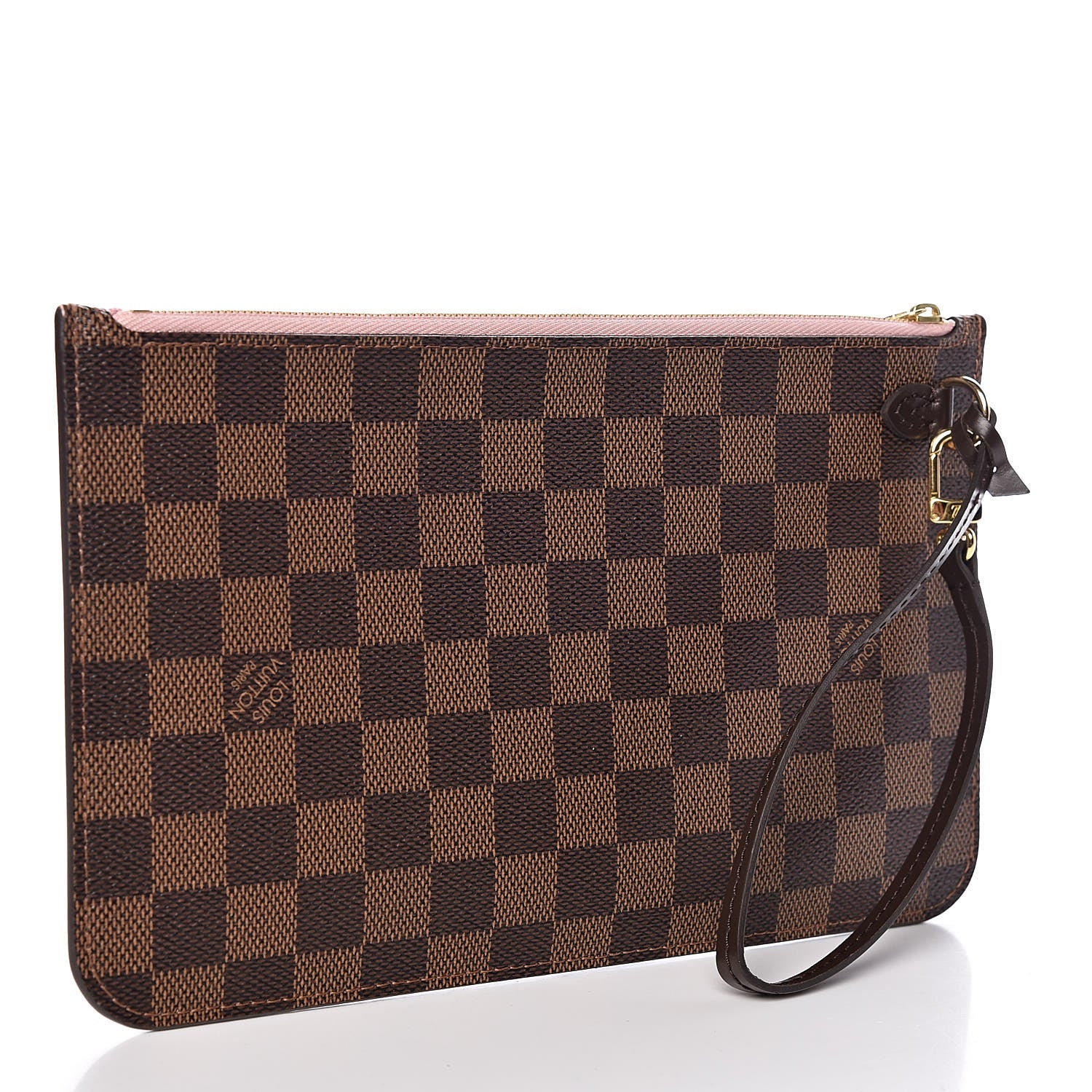 Louis Vuitton Damier Ebene Neverfull MM GM Pochette Rose Ballerine 3 of 8
