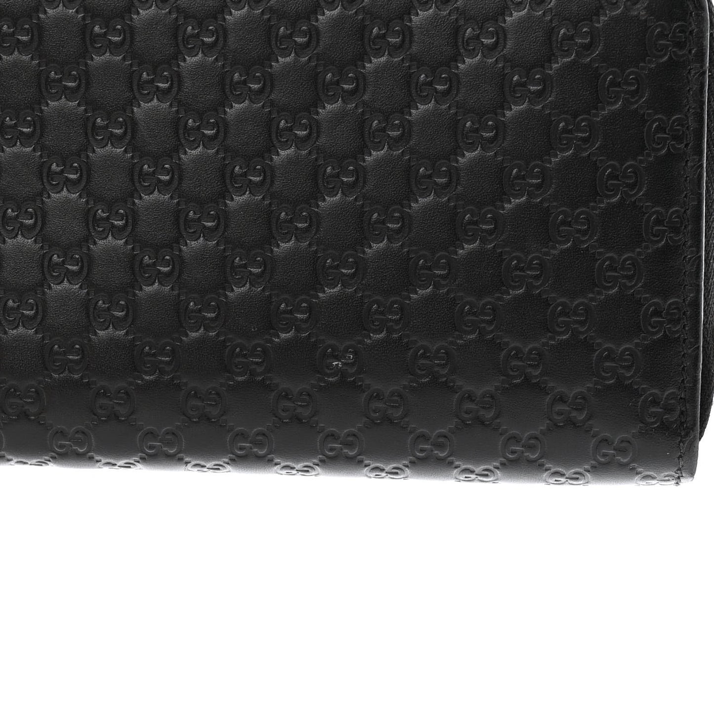 Soft Microguccissima Continental Zip Wallet Black