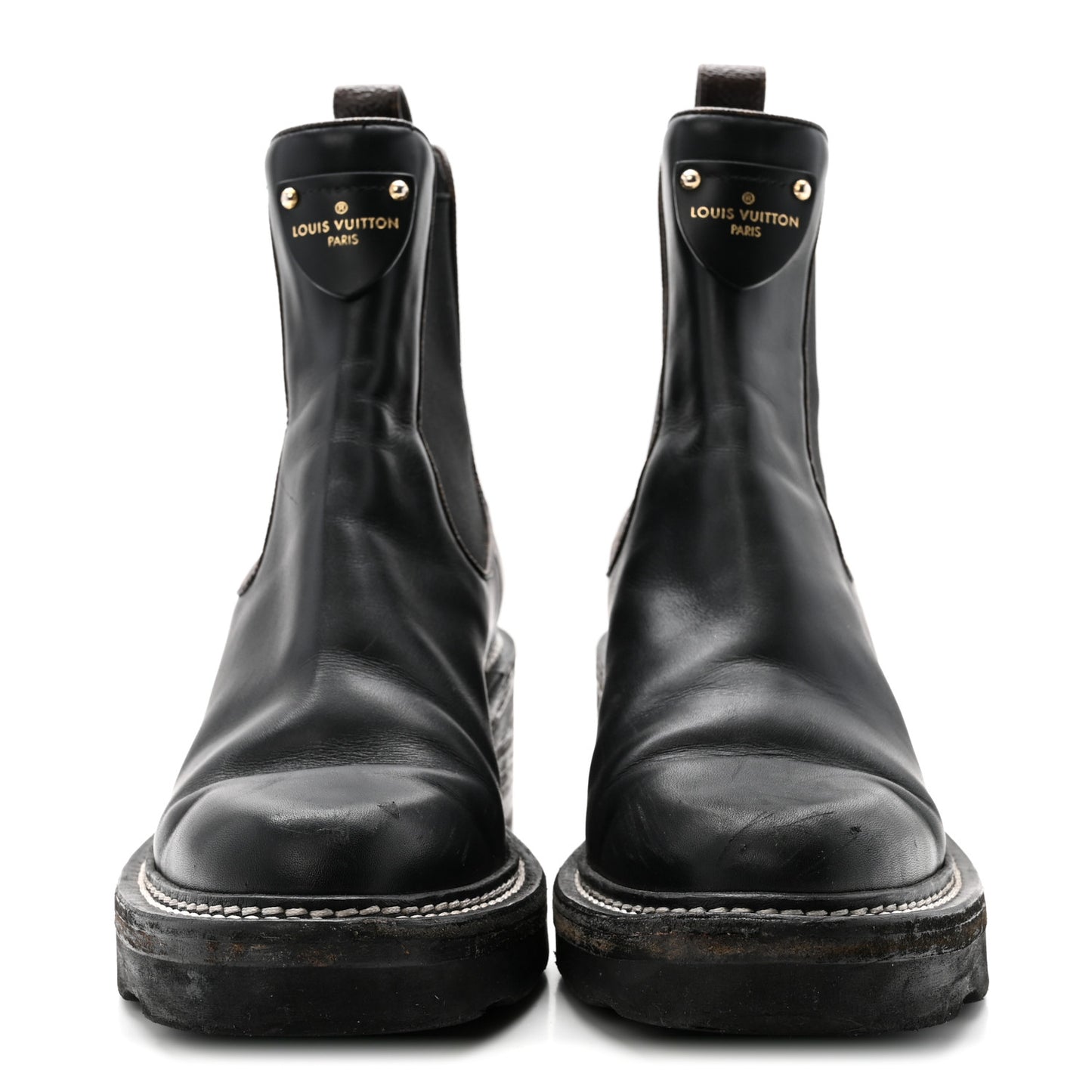 Calfskin Monogram Beaubourg Ankle Boots 38 Black