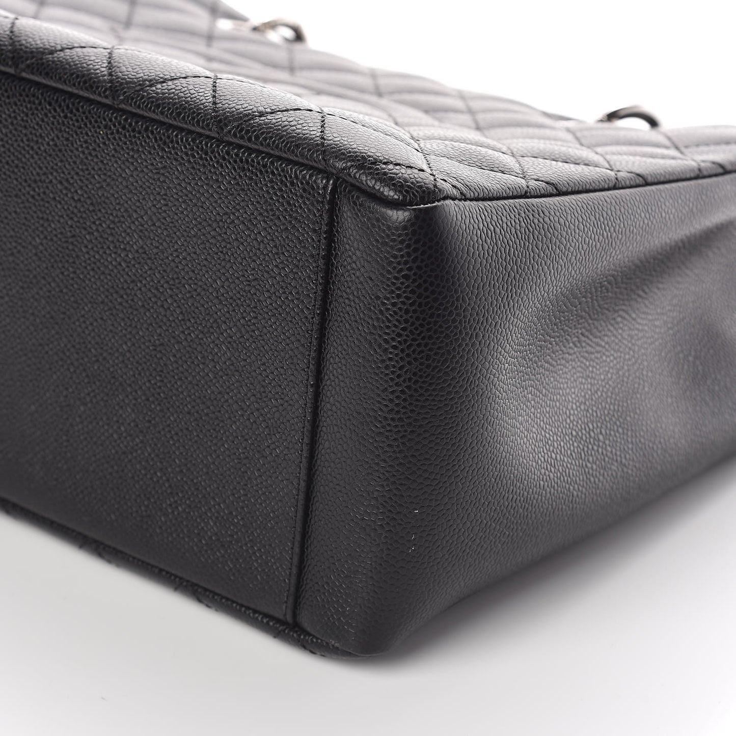 Caviar Quilted Grand Shopping Tote GST Black