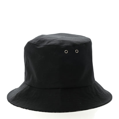 Christian Dior Polyester Cotton Oblique Teddy-D Brim Bucket Hat 57 Black 10 of 23