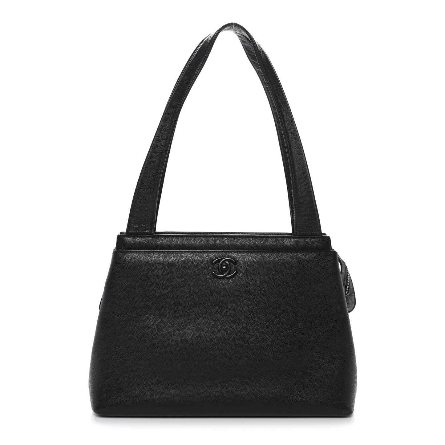 Caviar CC Shoulder Bag Black