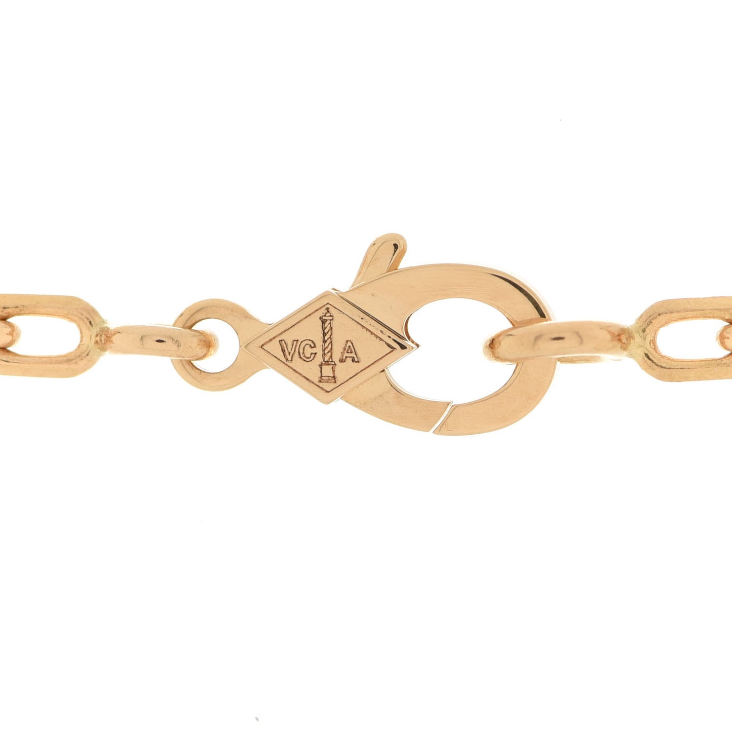 18K Yellow Gold Carnelian 5 Motifs Vintage Alhambra Bracelet