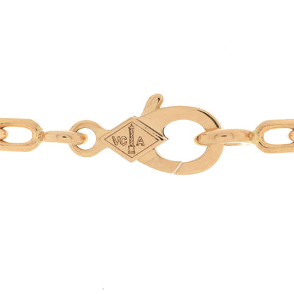 Van Cleef & Arpels 18K Yellow Gold Carnelian 5 Motifs Vintage Alhambra Bracelet 4 of 8