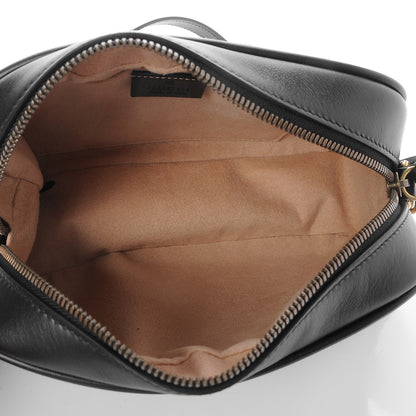Gucci Calfskin Matelasse Small GG Marmont Chain Shoulder Bag Black 5 of 8