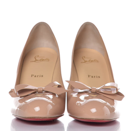 Christian Louboutin Patent Vinodo 85 Pumps 40 Nude 2 of 9